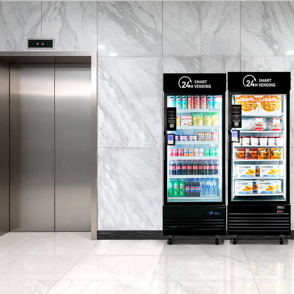Smart coolers by elevator