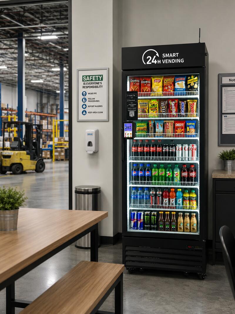 Smart cooler in warehouse